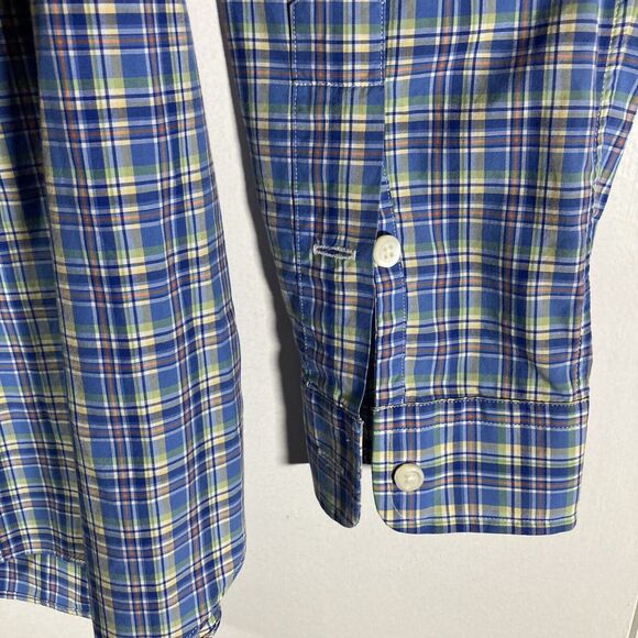 Ralph Lauren Madras Button Down Men's Shirt (S) • Plaid • Blue Label • - Picture 4 of 5